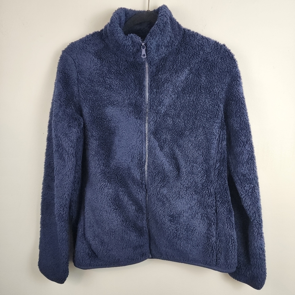 UNIQLO shaggy jacket size M Dark navy blue